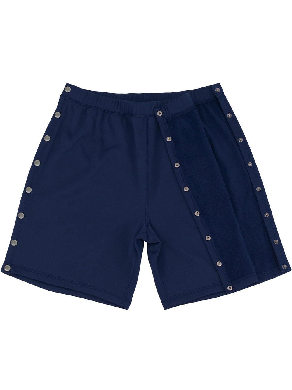 Universal Navy Snap-Panel medical / post surgery, Mobility , recovery Shorts